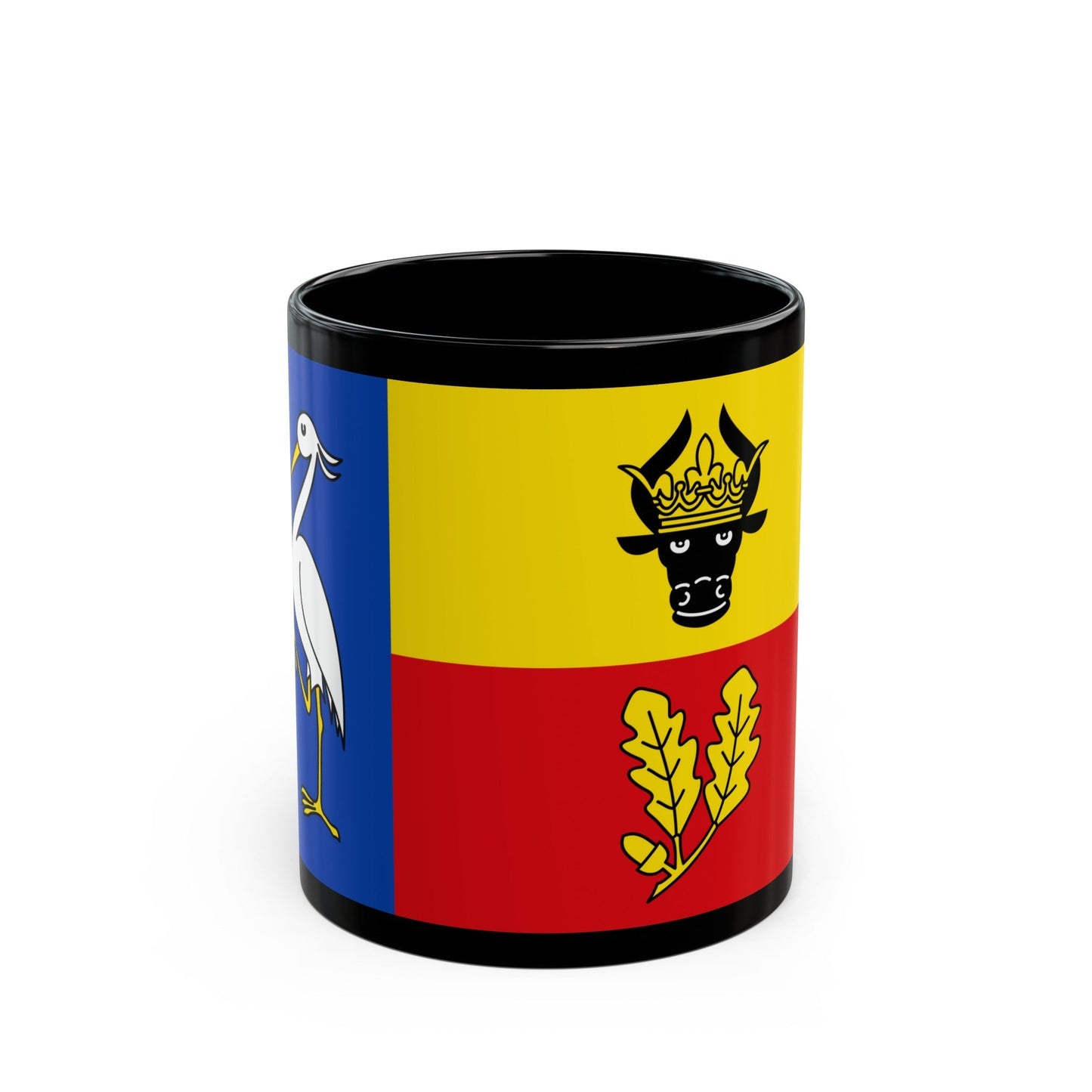 Flag of Ludwigslust Parchim Germany - Black Coffee Mug-11oz-The Sticker Space