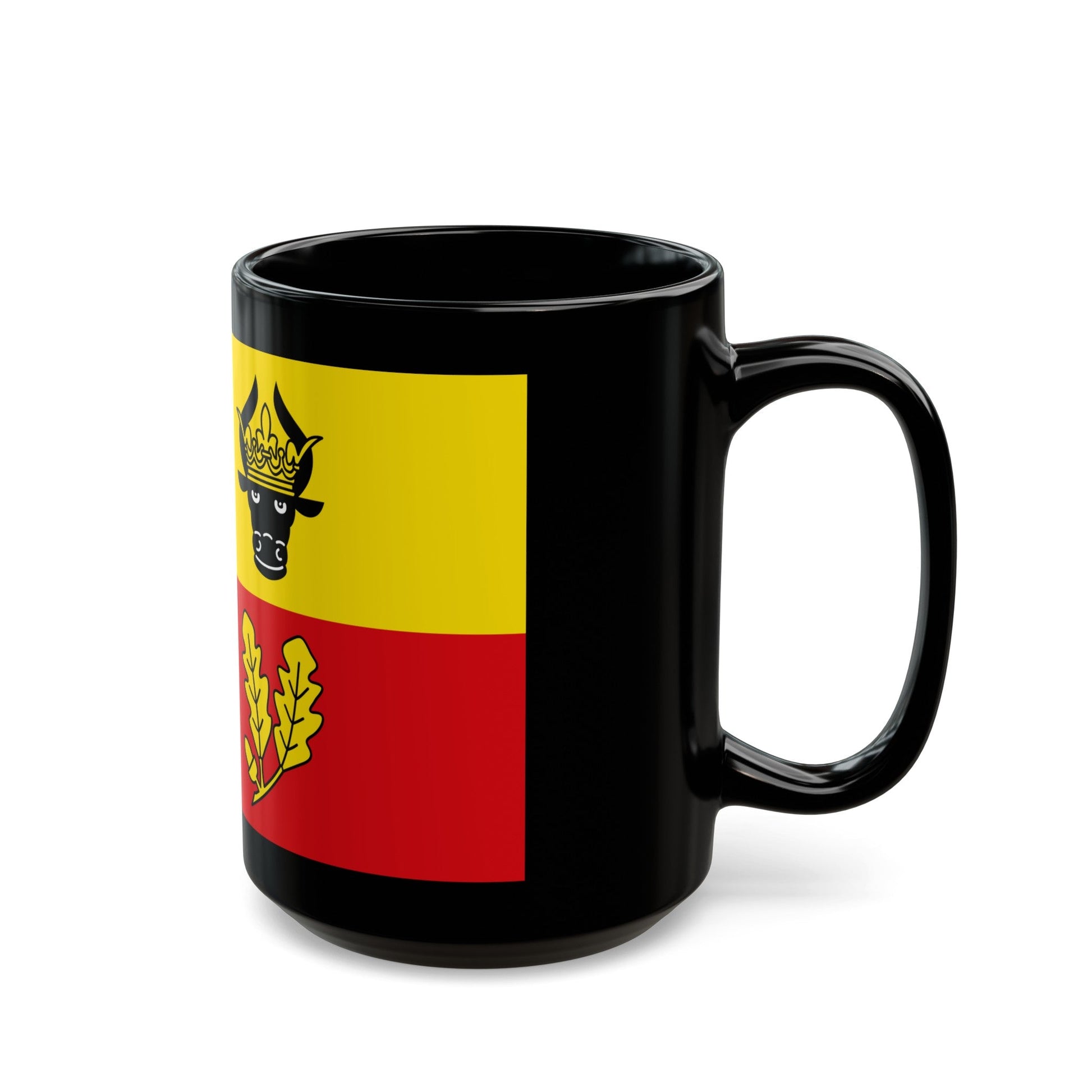 Flag of Ludwigslust Parchim Germany - Black Coffee Mug-The Sticker Space