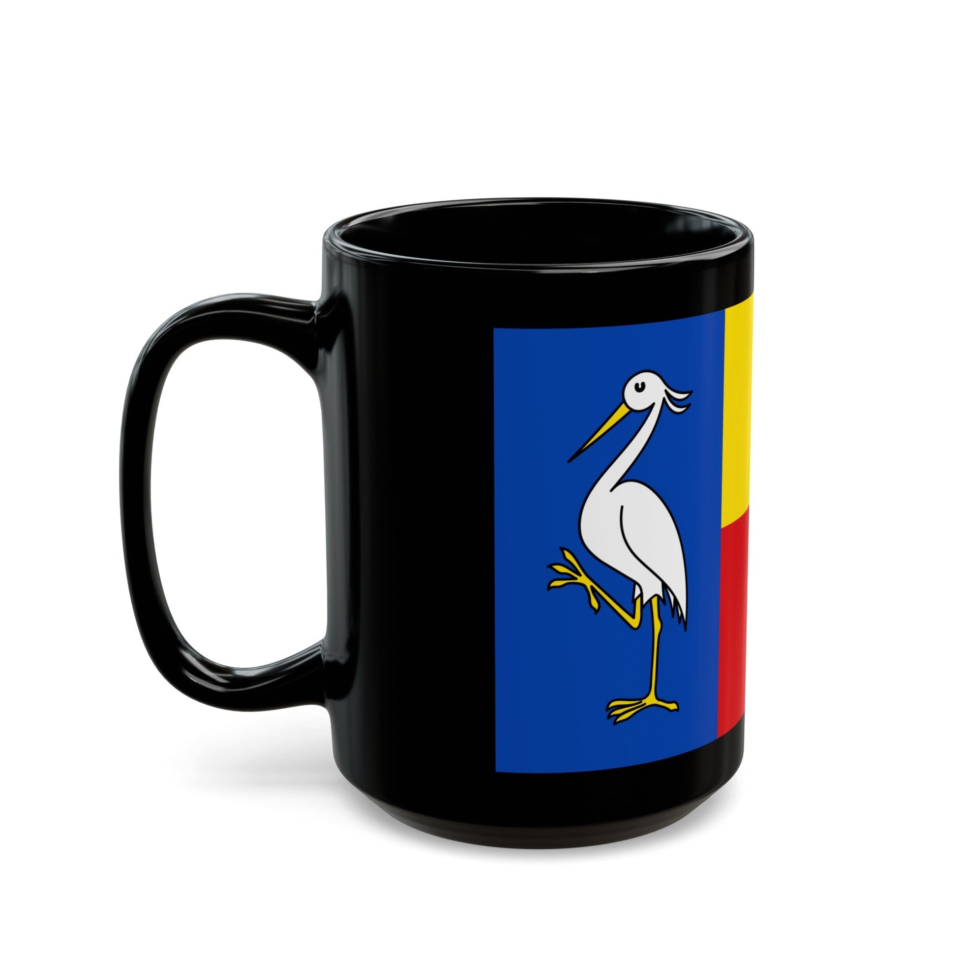 Flag of Ludwigslust Parchim Germany - Black Coffee Mug-The Sticker Space