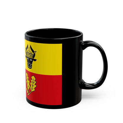 Flag of Ludwigslust Parchim Germany - Black Coffee Mug-The Sticker Space