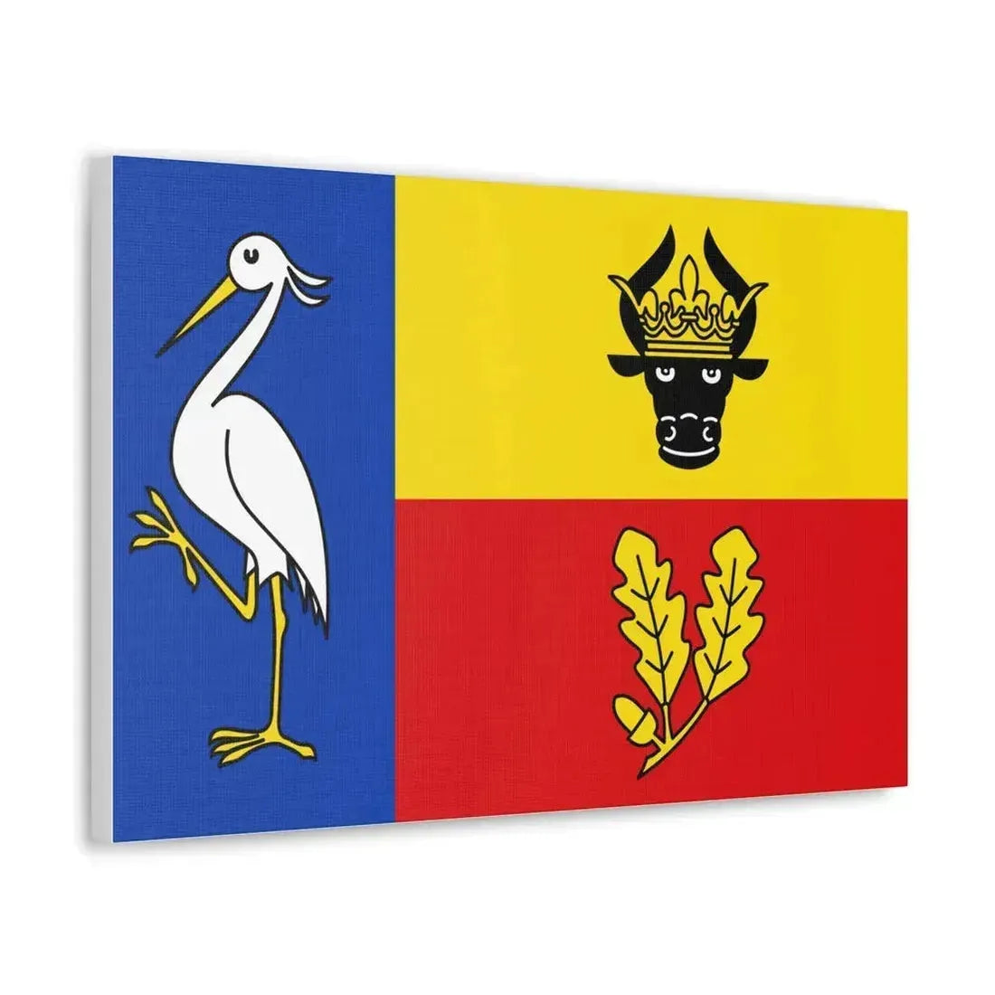 Flag of Ludwigslust Parchim Germany - Canvas Wall Art - The Sticker Space