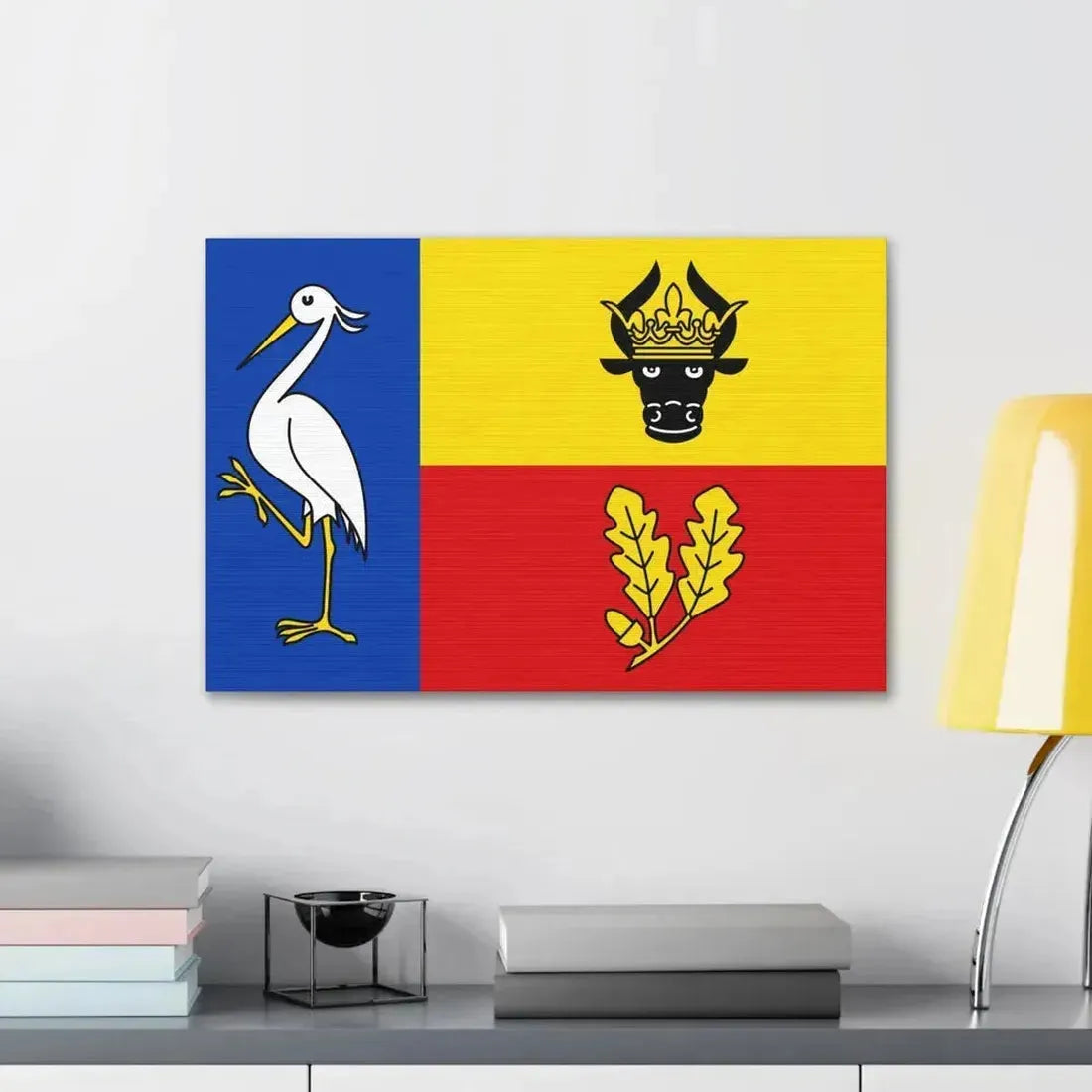 Flag of Ludwigslust Parchim Germany - Canvas Wall Art - The Sticker Space