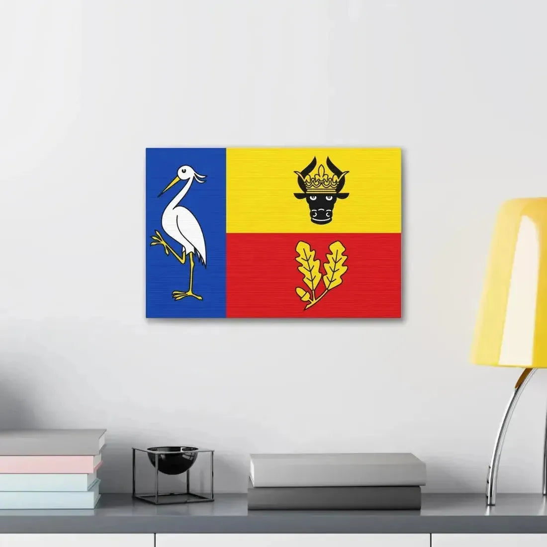 Flag of Ludwigslust Parchim Germany - Canvas Wall Art - The Sticker Space