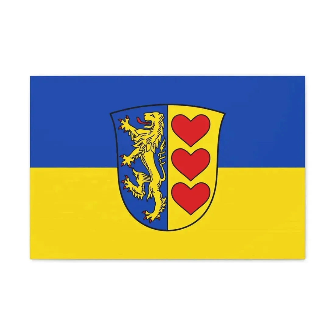 Flag of Lueneburg Germany - Canvas Wall Art 24″ x 16″ 1.25" - The Sticker Space