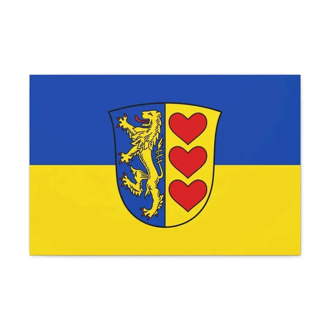 Flag of Lueneburg Germany - Canvas Wall Art - The Sticker Space