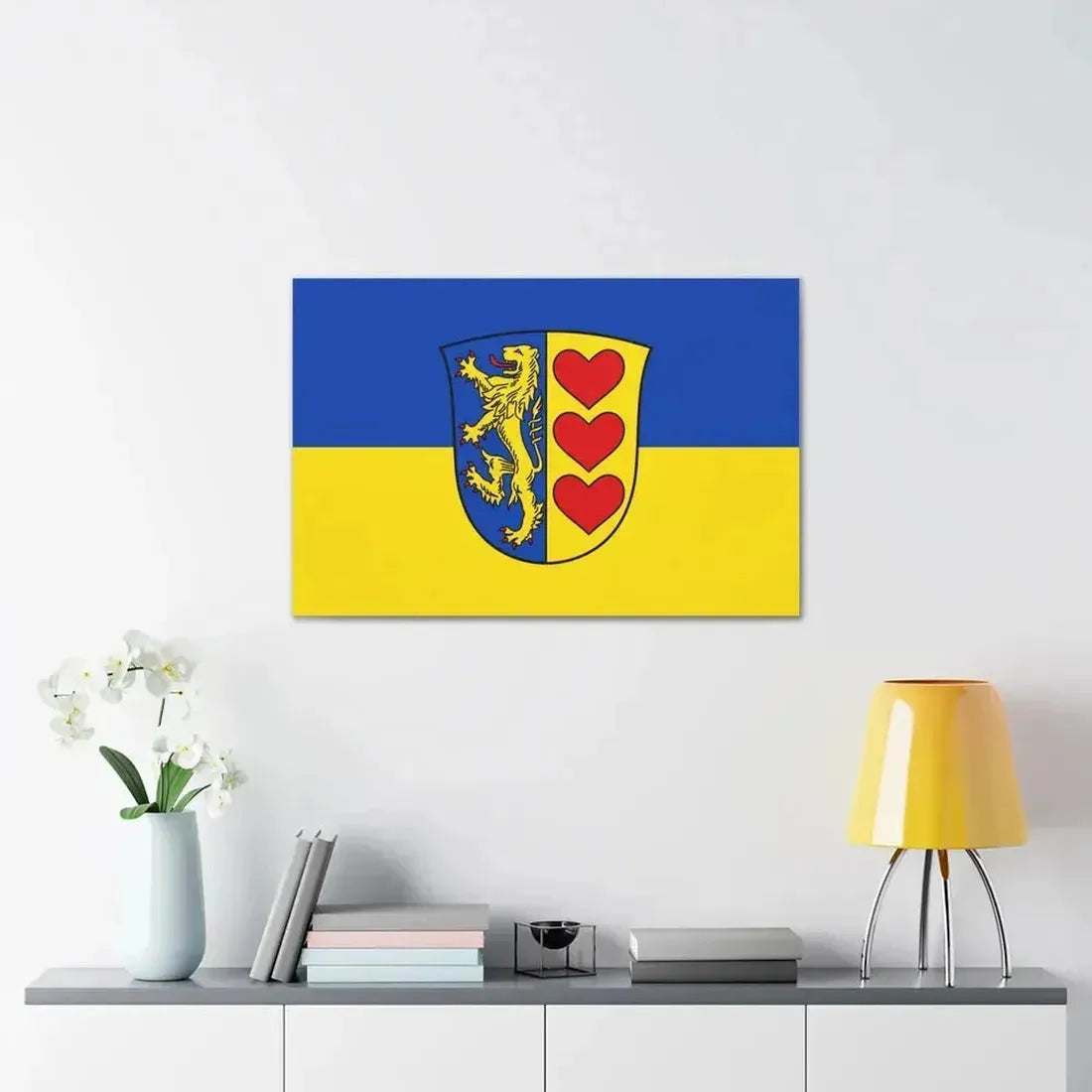 Flag of Lueneburg Germany - Canvas Wall Art - The Sticker Space