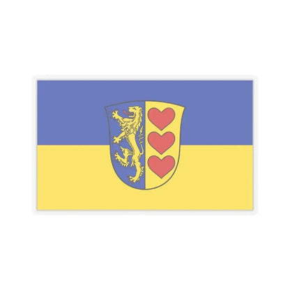 Flag of Lueneburg Germany - STICKER Vinyl Kiss-Cut Decal 4 Inch Transparent - The Sticker Space