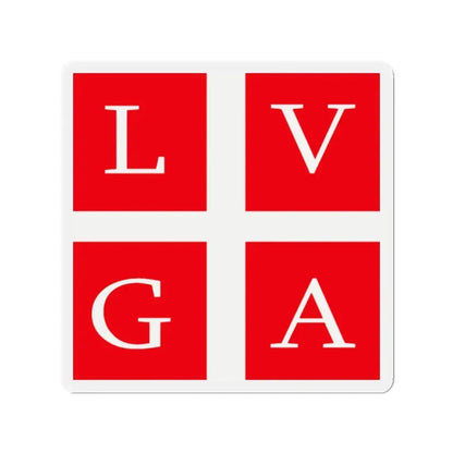 Flag of Lugano Switzerland - Refrigerator Magnet 2 Inch - The Sticker Space