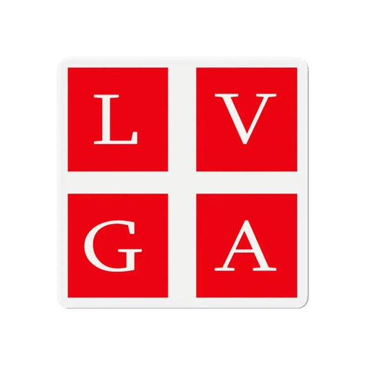 Flag of Lugano Switzerland - Refrigerator Magnet 6 Inch - The Sticker Space