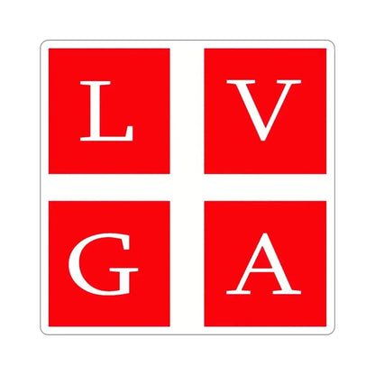 Flag of Lugano Switzerland STICKER Vinyl Die-Cut Decal - The Sticker Space