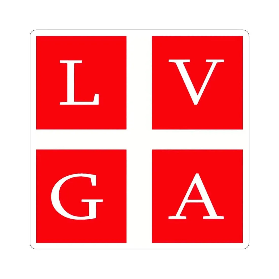 Flag of Lugano Switzerland STICKER Vinyl Die-Cut Decal - The Sticker Space