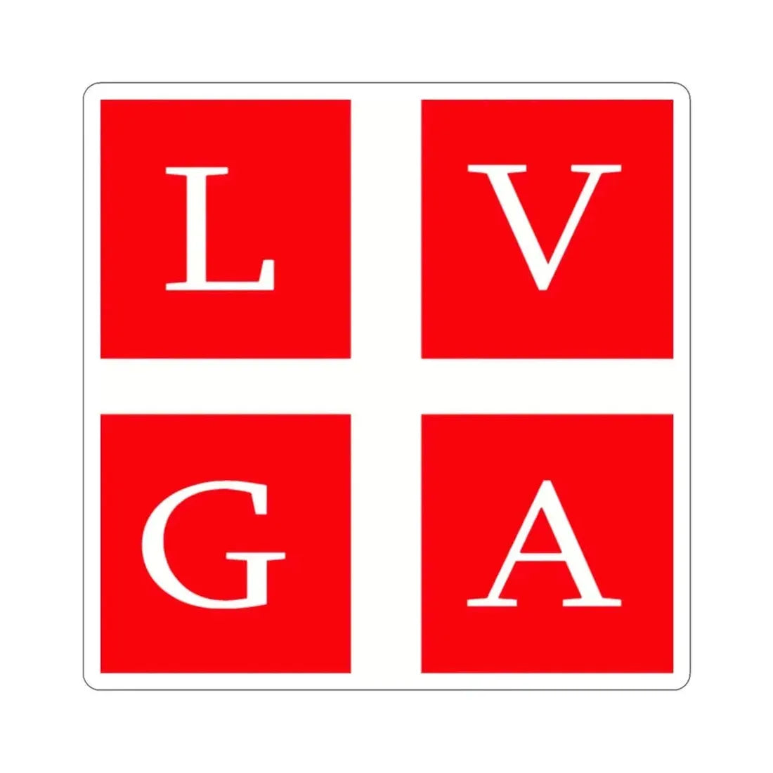 Flag of Lugano Switzerland STICKER Vinyl Die-Cut Decal - The Sticker Space