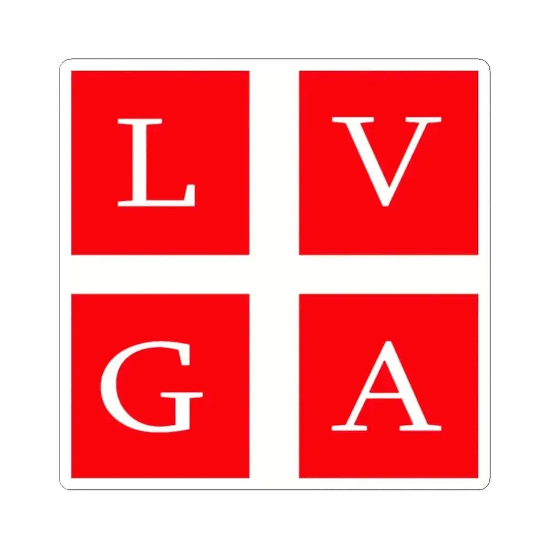 Flag of Lugano Switzerland - STICKER Vinyl Kiss-Cut Decal 2 Inch White - The Sticker Space