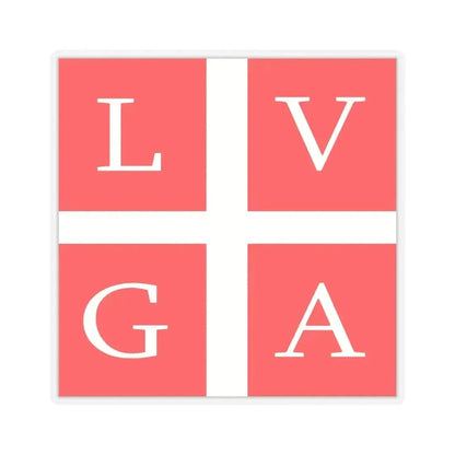 Flag of Lugano Switzerland - STICKER Vinyl Kiss-Cut Decal 4 Inch Transparent - The Sticker Space