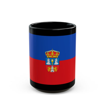 Flag of Lugo Spain - Black Coffee Mug-15oz-The Sticker Space