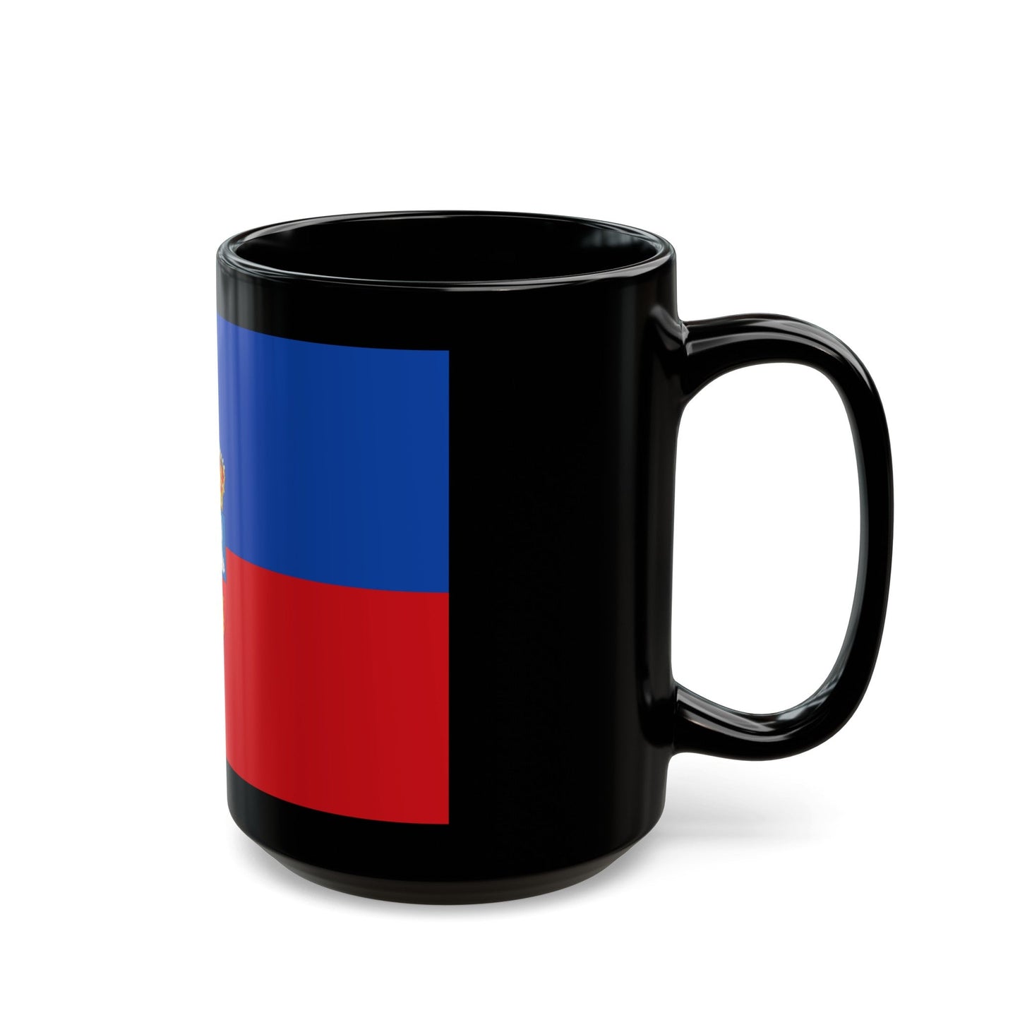 Flag of Lugo Spain - Black Coffee Mug-The Sticker Space