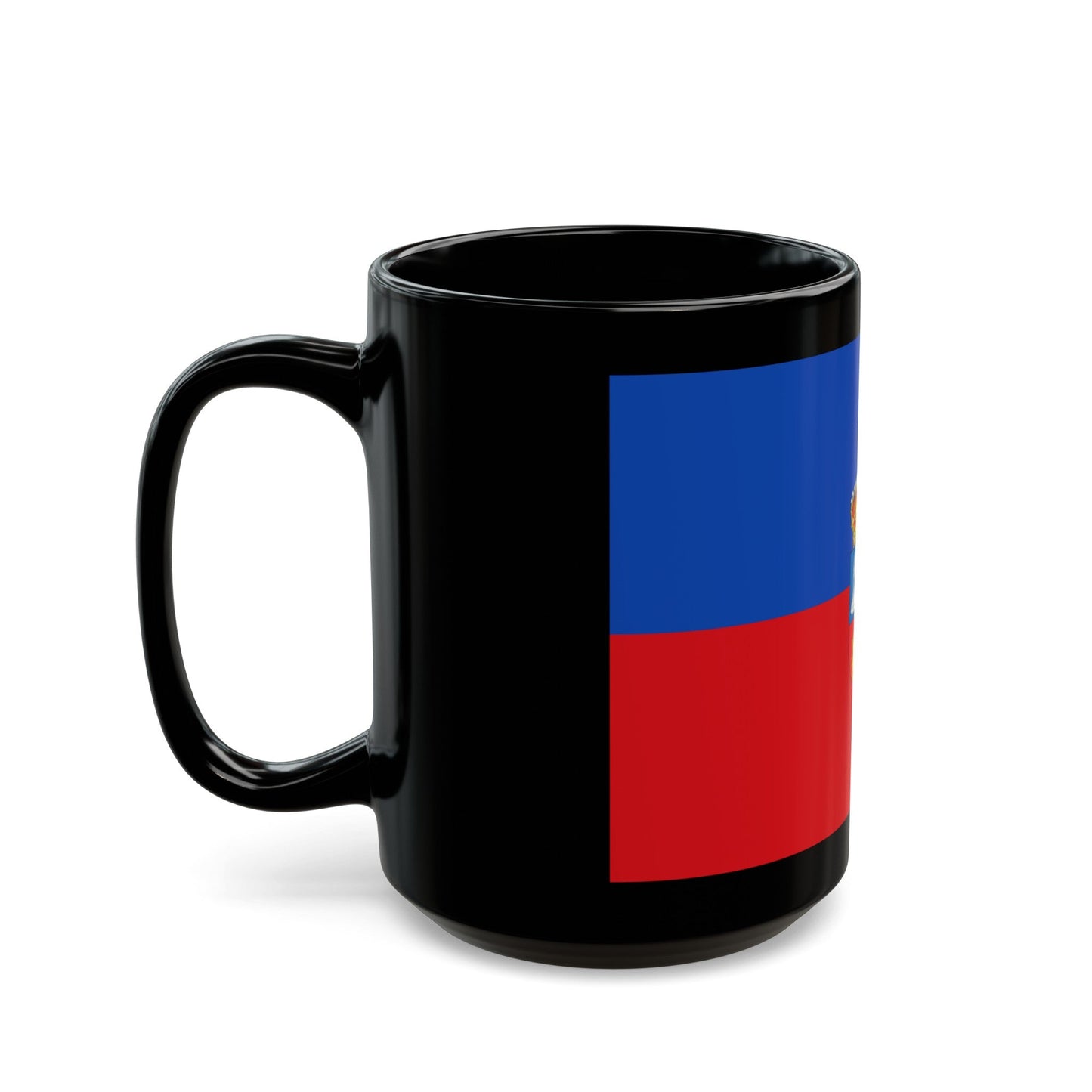 Flag of Lugo Spain - Black Coffee Mug-The Sticker Space