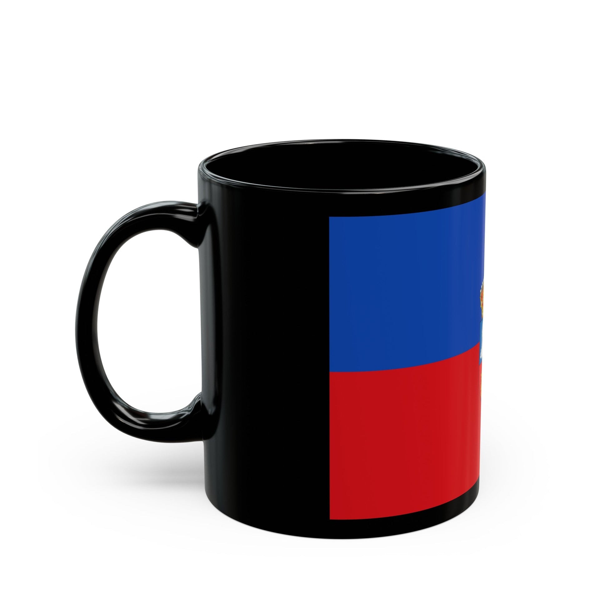 Flag of Lugo Spain - Black Coffee Mug-The Sticker Space