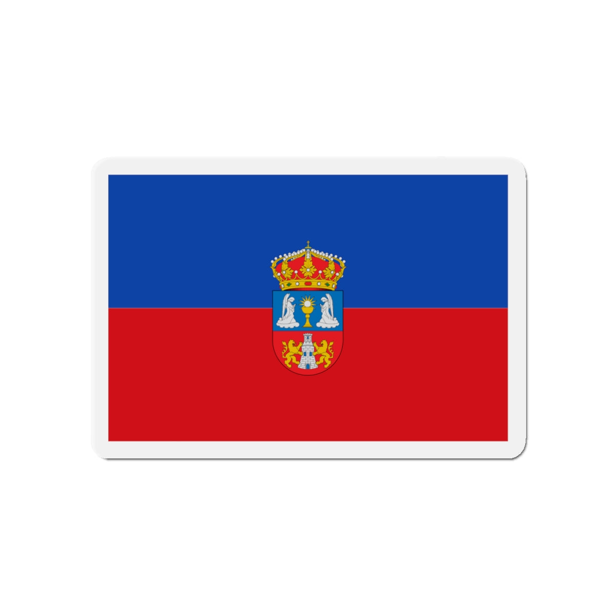 Flag of Lugo Spain - Die-Cut Magnet-4" x 4"-The Sticker Space