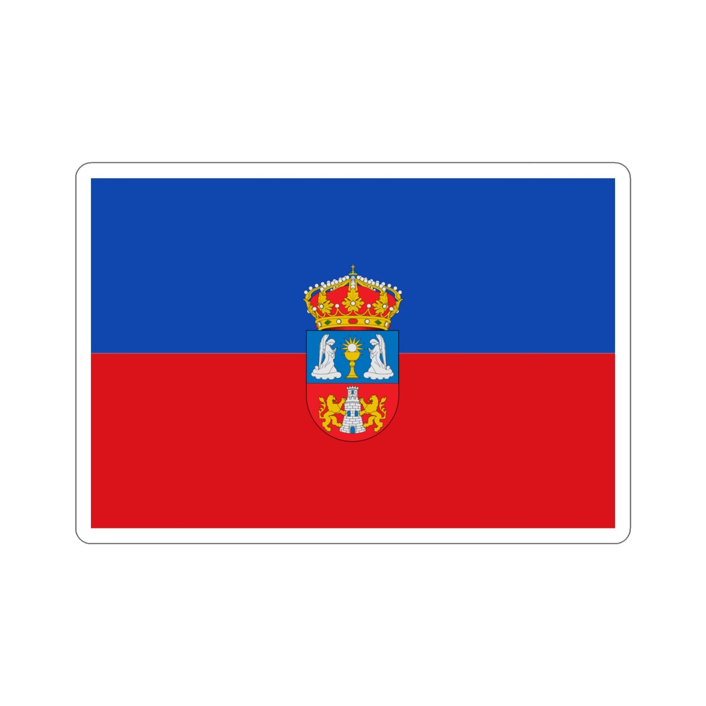 Flag of Lugo Spain STICKER Vinyl Die-Cut Decal-4 Inch-The Sticker Space