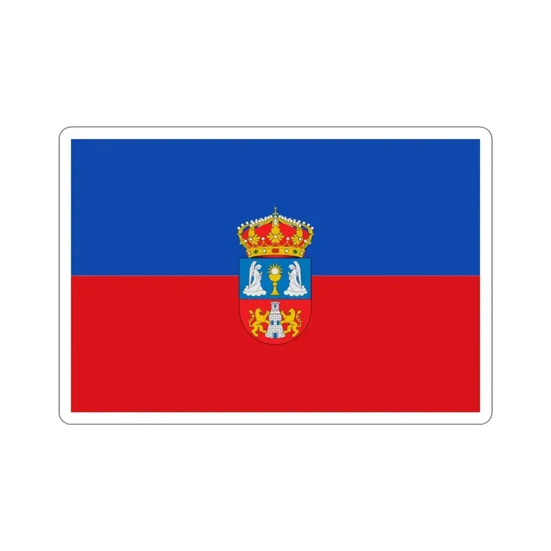Flag of Lugo Spain STICKER Vinyl Die-Cut Decal 4 Inch - The Sticker Space