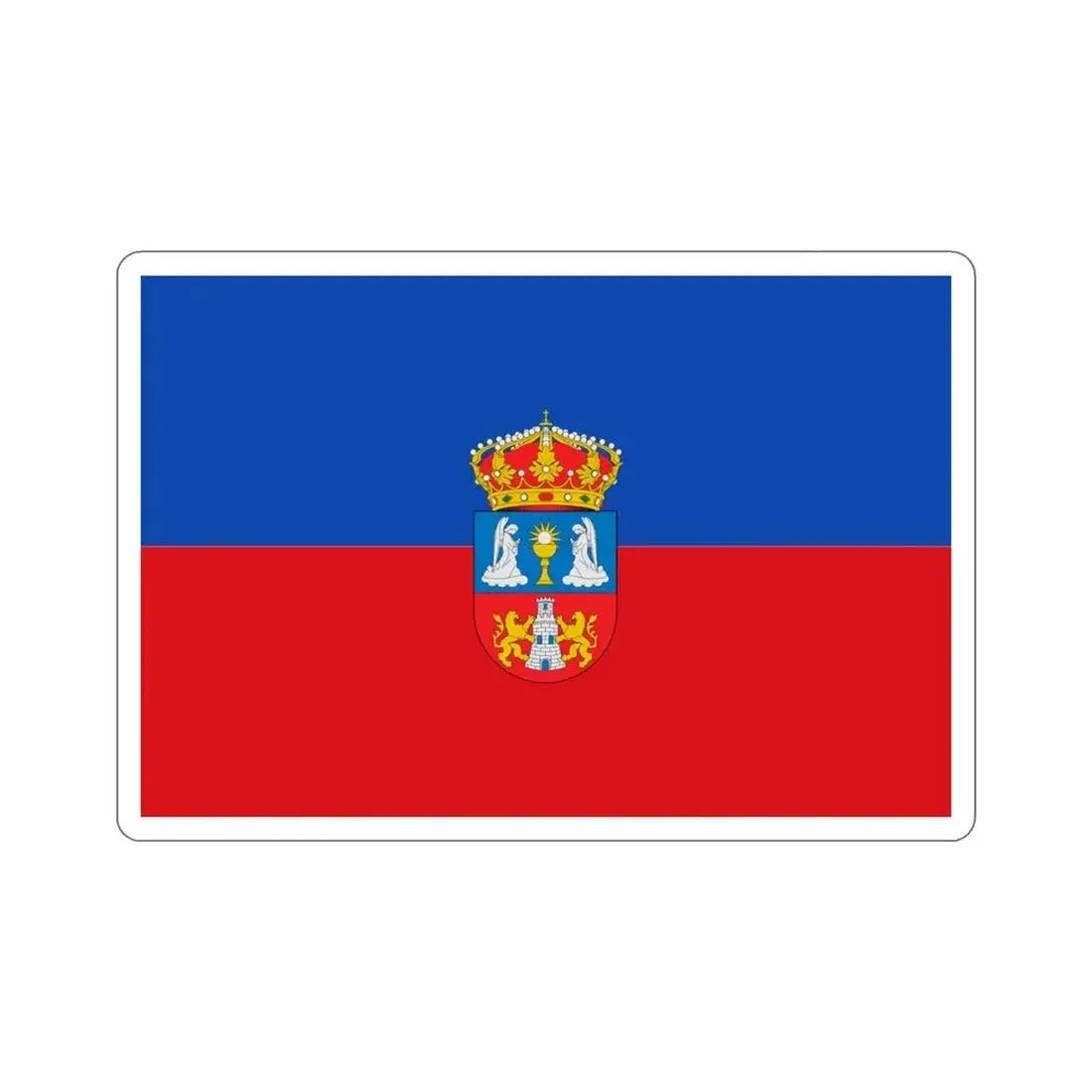 Flag of Lugo Spain STICKER Vinyl Die-Cut Decal 4 Inch - The Sticker Space
