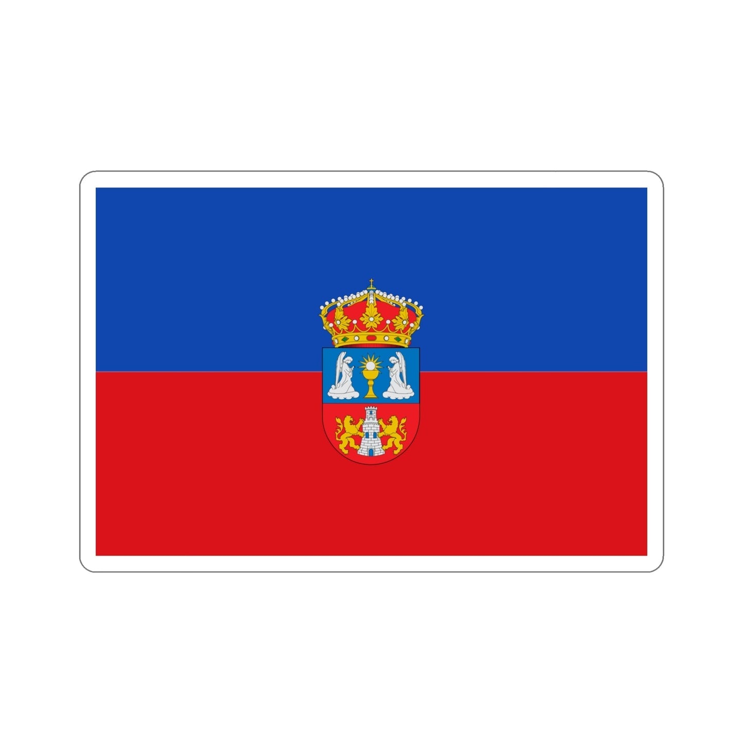 Flag of Lugo Spain STICKER Vinyl Die-Cut Decal-5 Inch-The Sticker Space