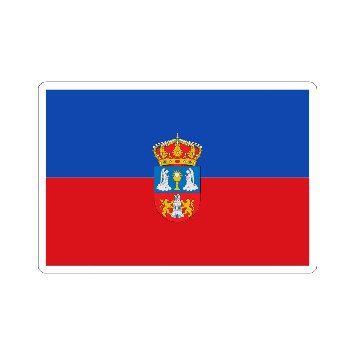 Flag of Lugo Spain STICKER Vinyl Die-Cut Decal-6 Inch-The Sticker Space