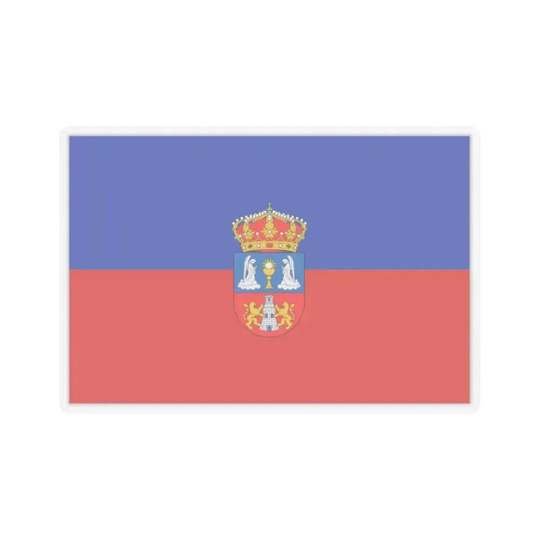 Flag of Lugo Spain - STICKER Vinyl Kiss-Cut Decal 3 Inch Transparent - The Sticker Space