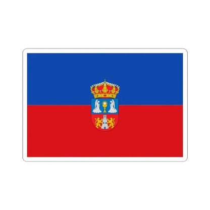 Flag of Lugo Spain - STICKER Vinyl Kiss-Cut Decal 4 Inch White - The Sticker Space