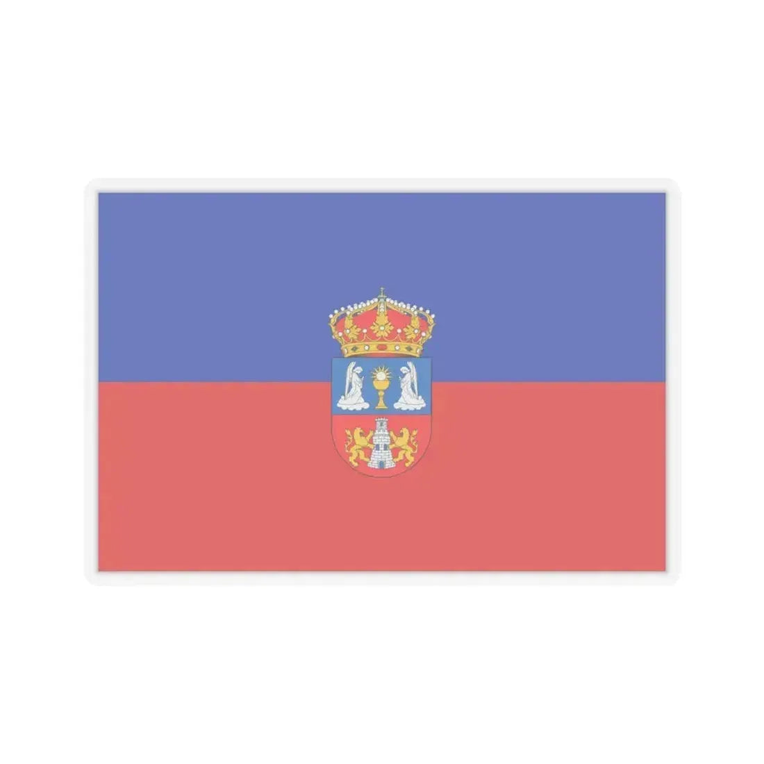 Flag of Lugo Spain - STICKER Vinyl Kiss-Cut Decal 6 Inch Transparent - The Sticker Space