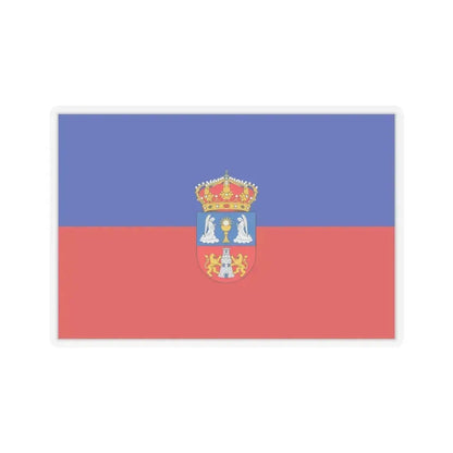 Flag of Lugo Spain - STICKER Vinyl Kiss-Cut Decal 6 Inch Transparent - The Sticker Space