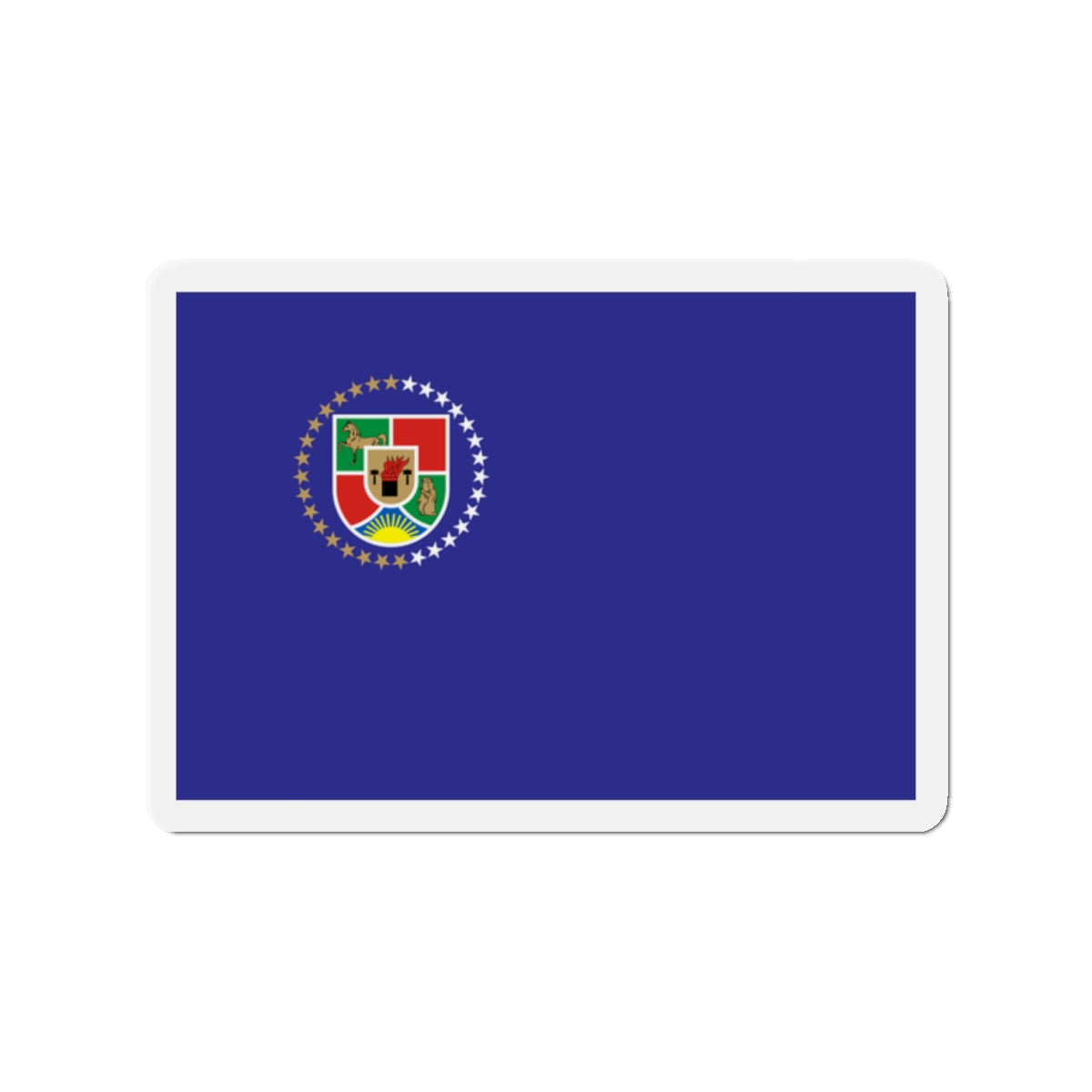 Flag of Luhansk Oblast Ukraine - Die-Cut Magnet-2" x 2"-The Sticker Space