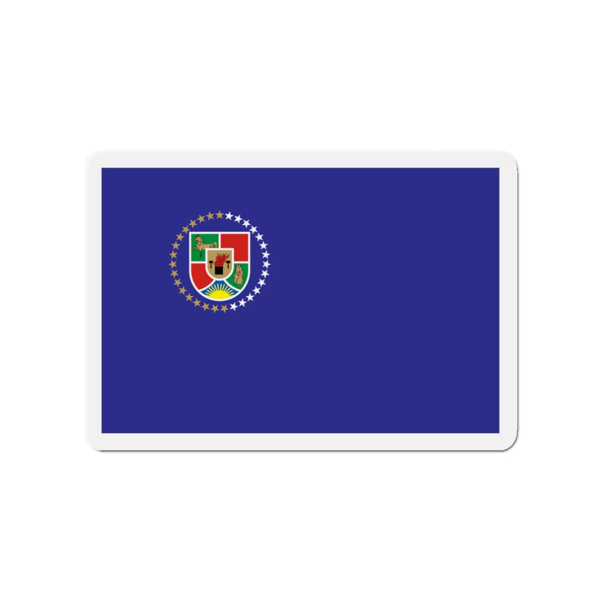 Flag of Luhansk Oblast Ukraine - Die-Cut Magnet-3" x 3"-The Sticker Space