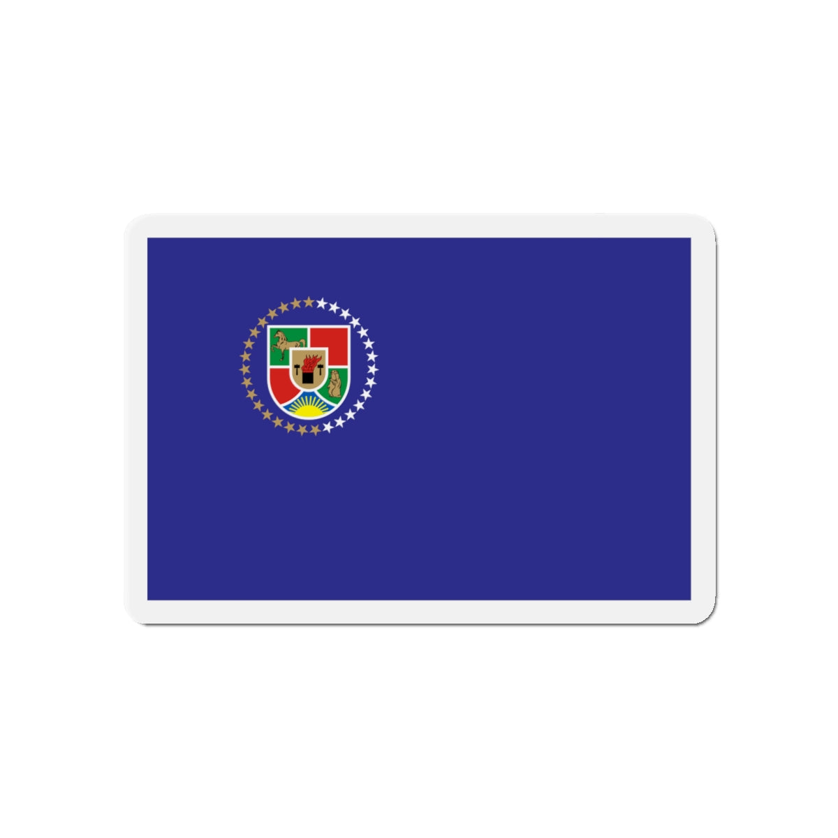 Flag of Luhansk Oblast Ukraine - Die-Cut Magnet-4" x 4"-The Sticker Space