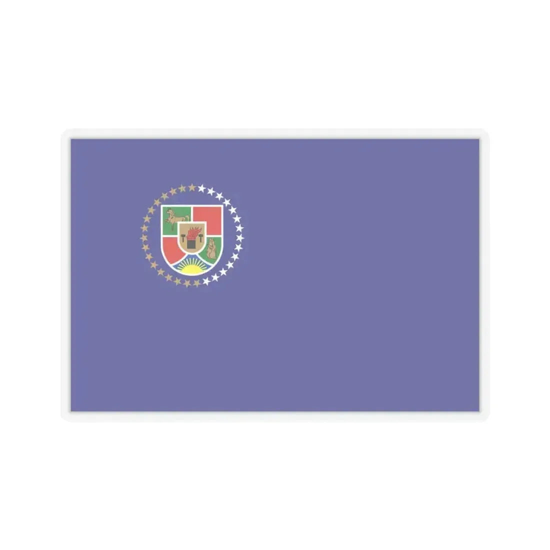 Flag of Luhansk Oblast Ukraine - STICKER Vinyl Kiss-Cut Decal 4 Inch Transparent - The Sticker Space