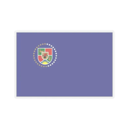Flag of Luhansk Oblast Ukraine - STICKER Vinyl Kiss-Cut Decal 6 Inch Transparent - The Sticker Space