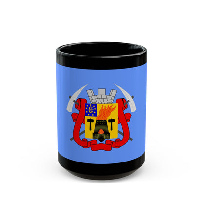 Flag of Luhansk Ukraine - Black Coffee Mug-15oz-The Sticker Space