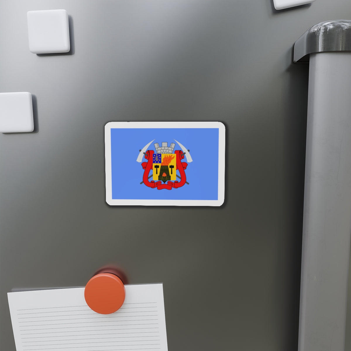 Flag of Luhansk Ukraine - Die-Cut Magnet-The Sticker Space