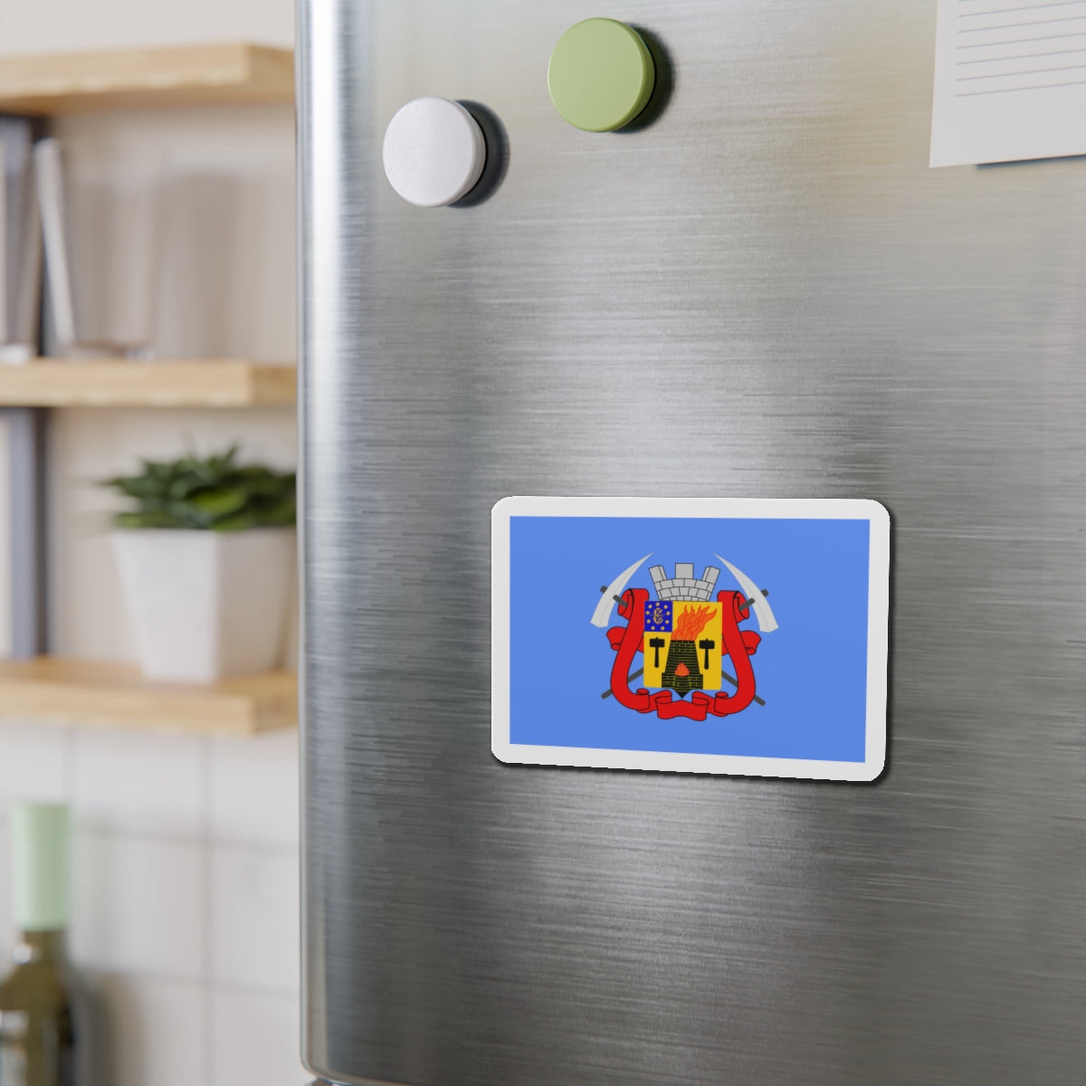 Flag of Luhansk Ukraine - Die-Cut Magnet-The Sticker Space