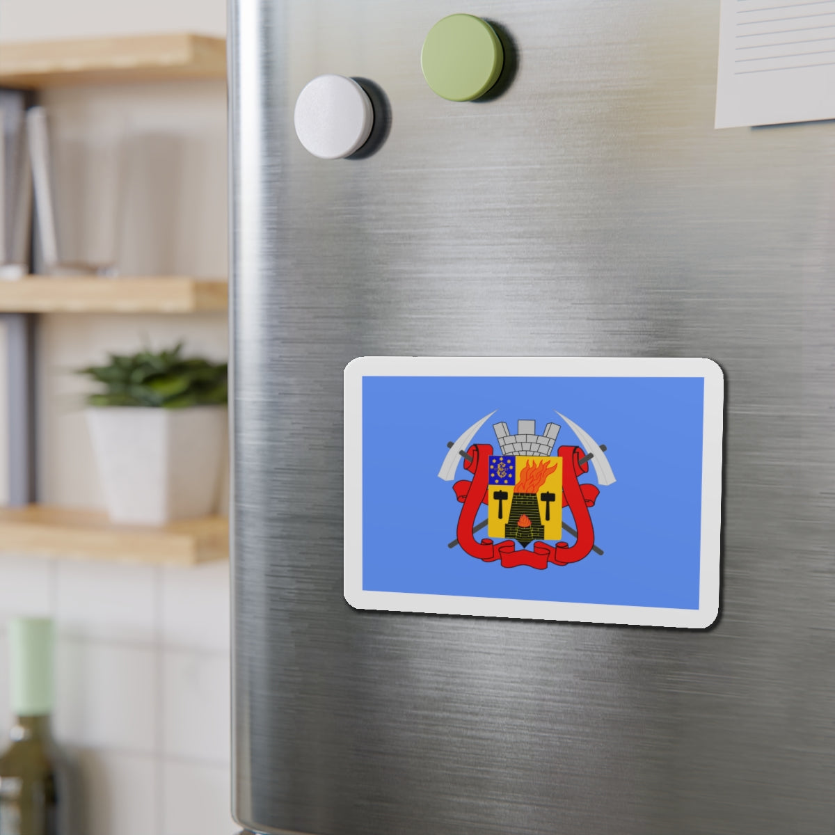 Flag of Luhansk Ukraine - Die-Cut Magnet-The Sticker Space