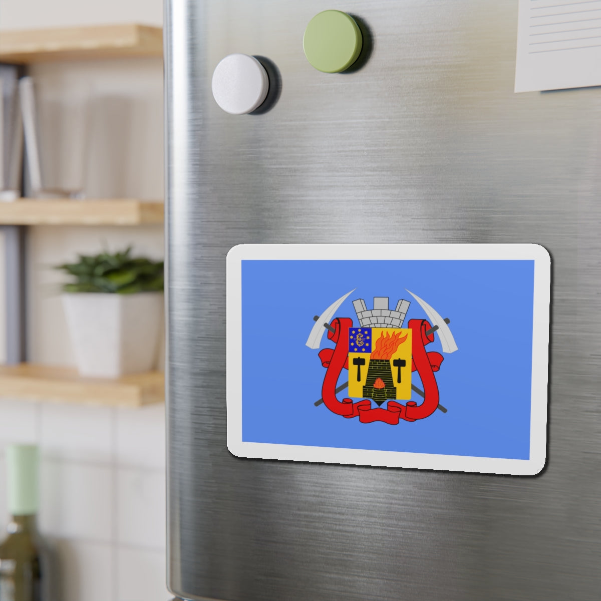 Flag of Luhansk Ukraine - Die-Cut Magnet-The Sticker Space