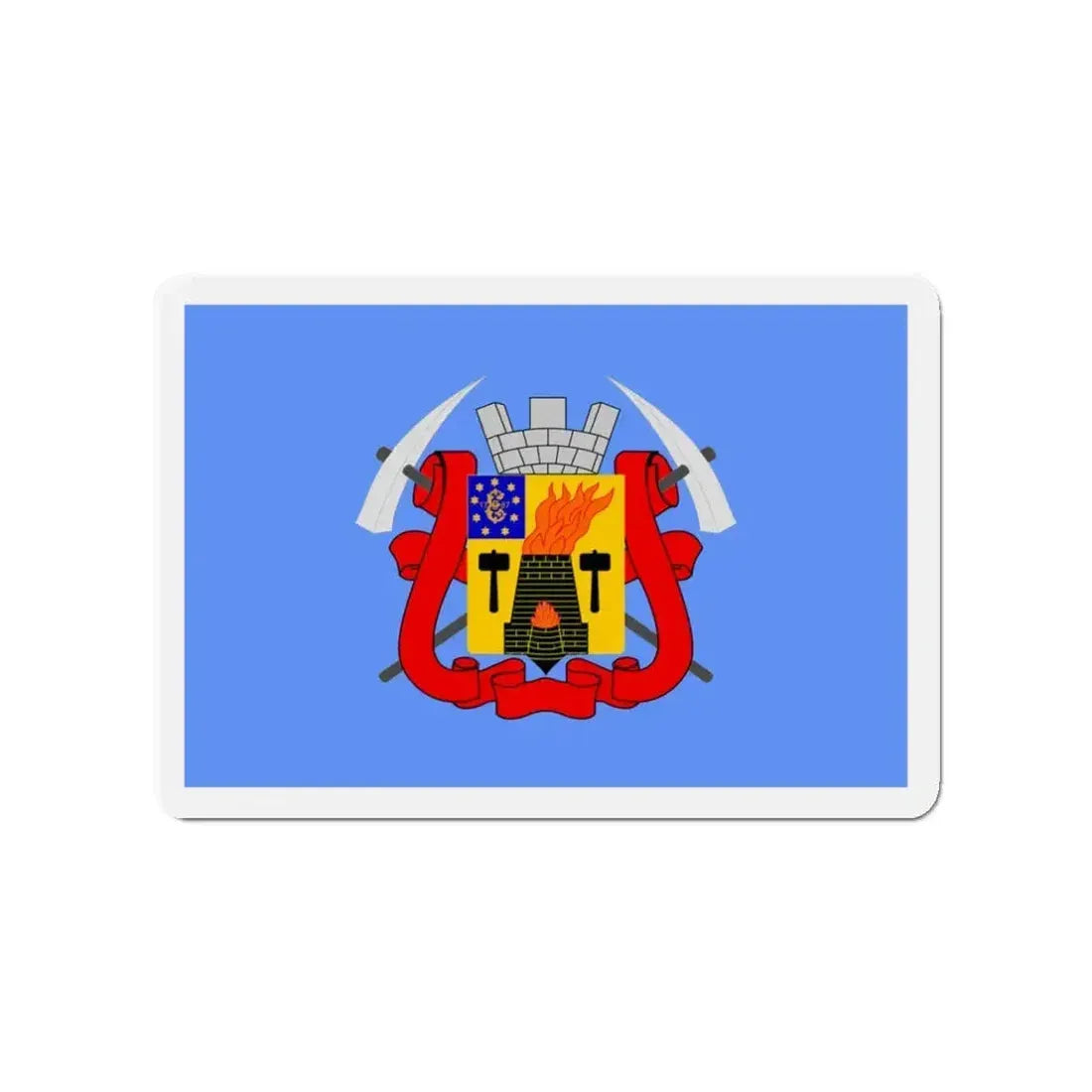 Flag of Luhansk Ukraine - Refrigerator Magnet - The Sticker Space