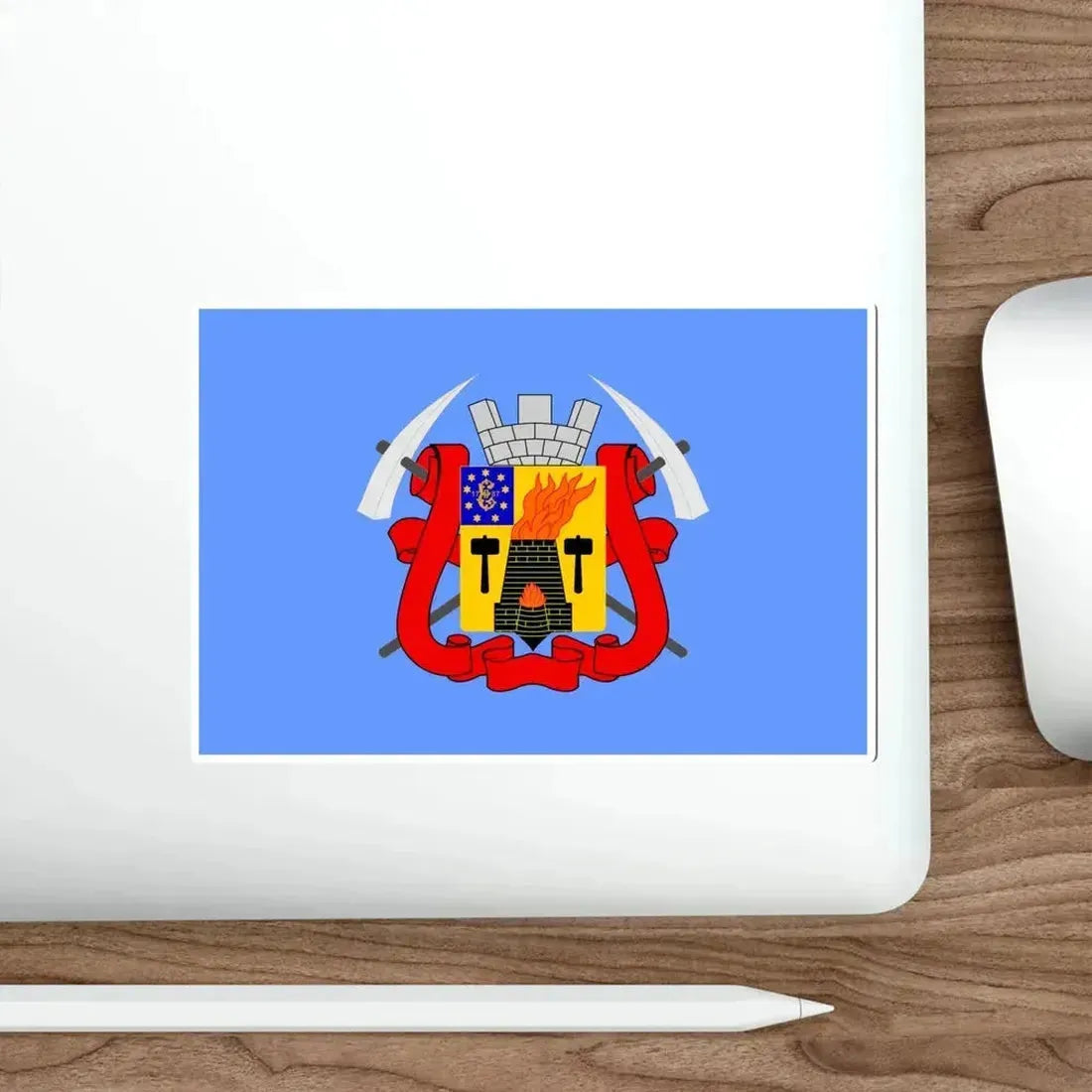 Flag of Luhansk Ukraine STICKER Vinyl Die-Cut Decal - The Sticker Space