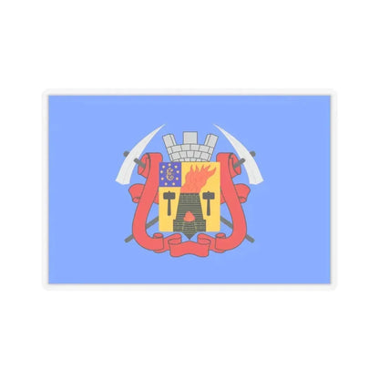 Flag of Luhansk Ukraine - STICKER Vinyl Kiss-Cut Decal 3 Inch Transparent - The Sticker Space