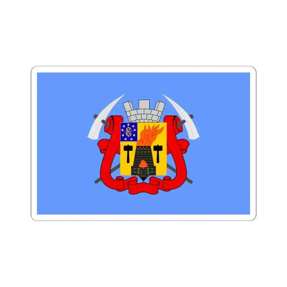 Flag of Luhansk Ukraine - STICKER Vinyl Kiss-Cut Decal 6 Inch White - The Sticker Space