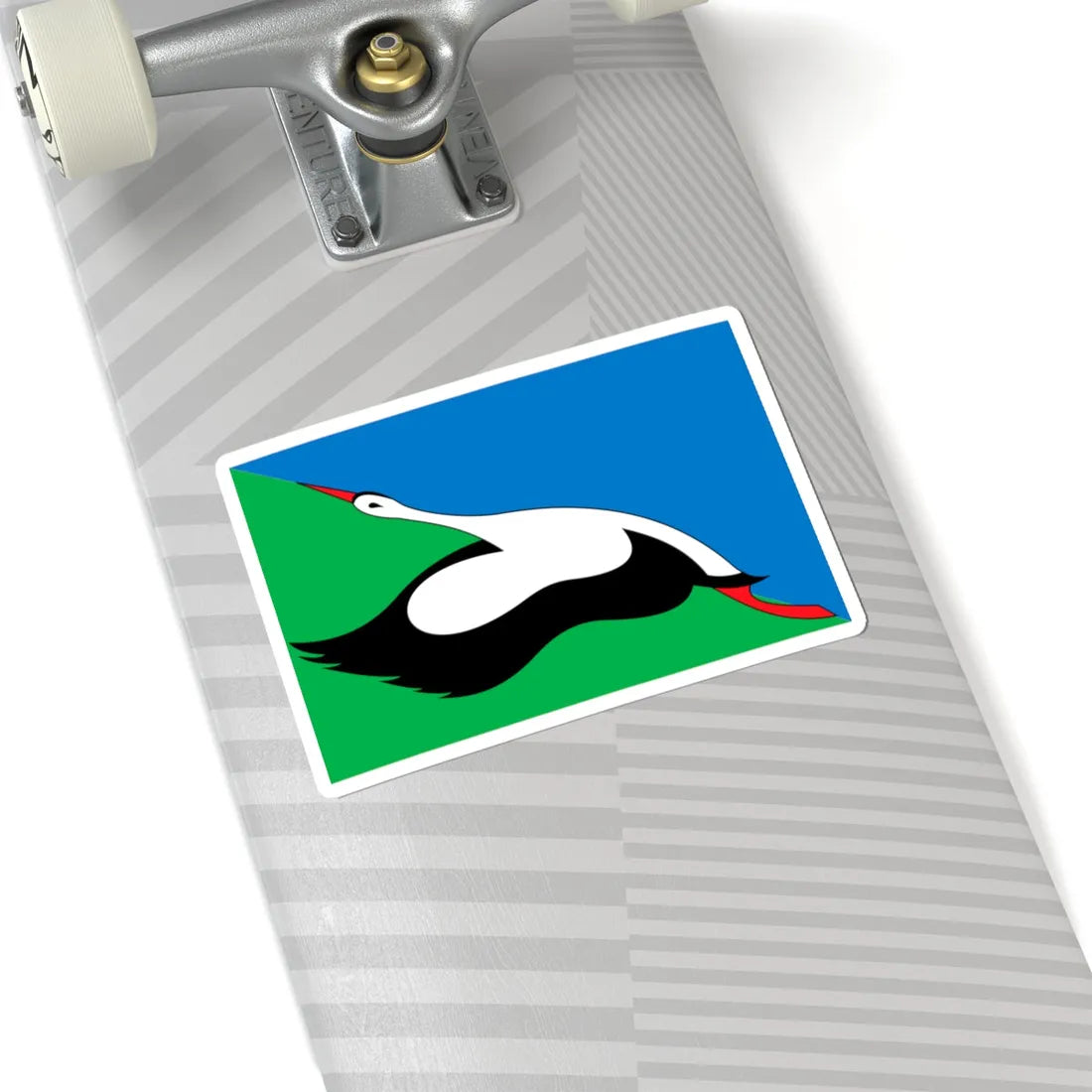 Flag of Luhyny raion (Ukraine) STICKER Vinyl Kiss-Cut Decal - The Sticker Space