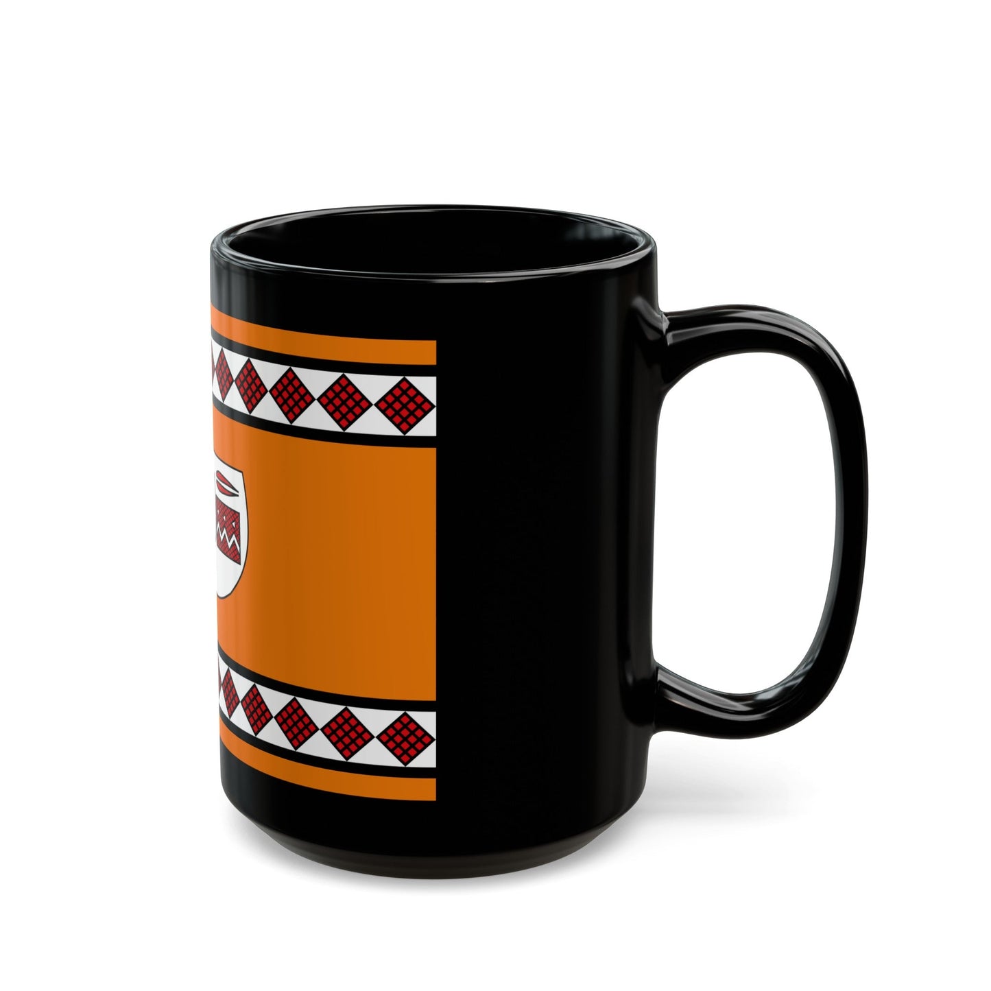 Flag of Lule people - Black Coffee Mug-The Sticker Space