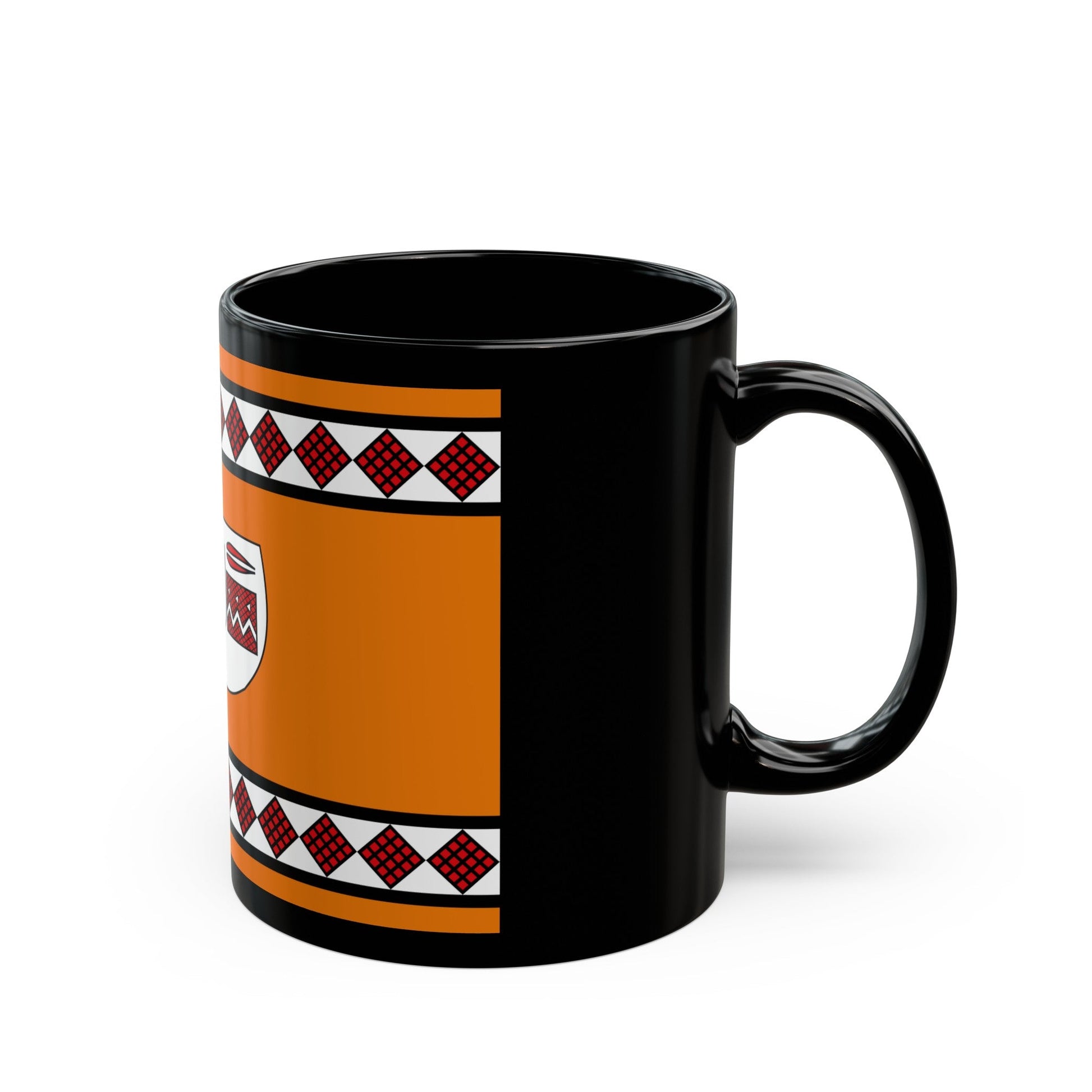 Flag of Lule people - Black Coffee Mug-The Sticker Space