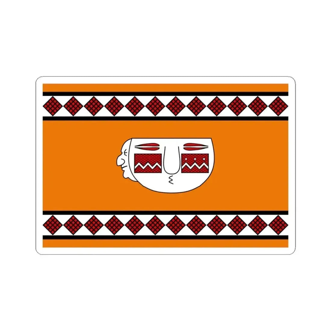 Flag of Lule people - STICKER Vinyl Kiss-Cut Decal 4 Inch White - The Sticker Space